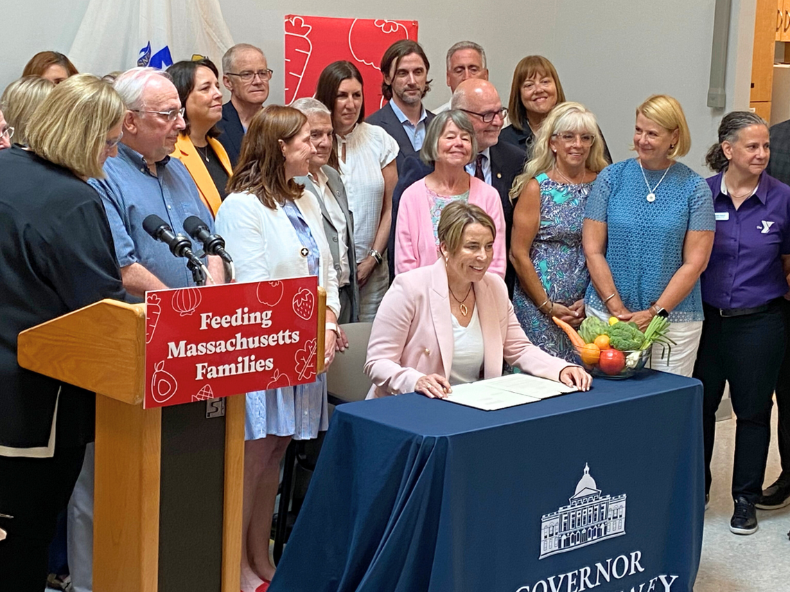 Massachusetts Governor Maura Healey launches the anti-hunger task force.