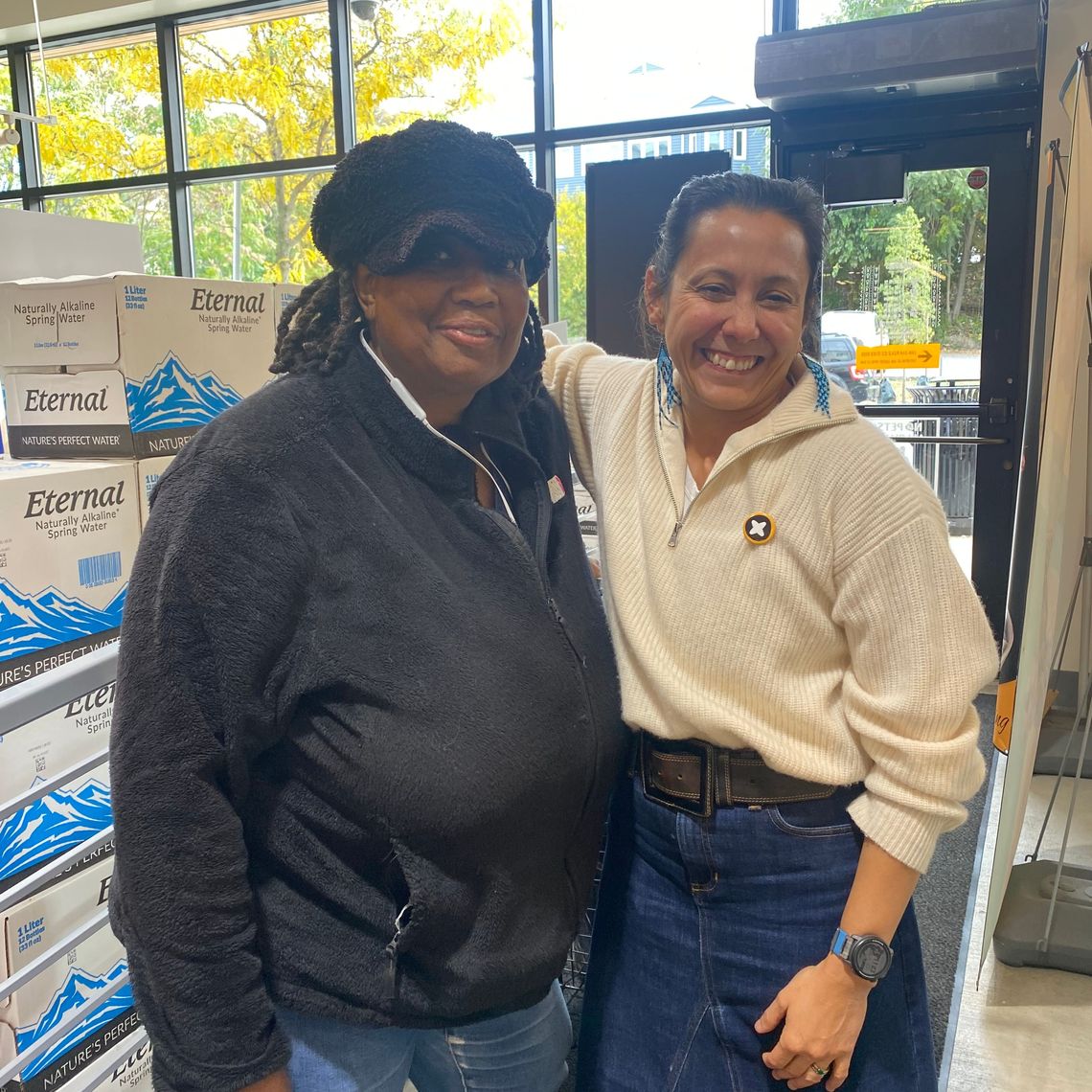 Soraya with Catalina López-Ospina, Vice President of Engagement at Project Bread