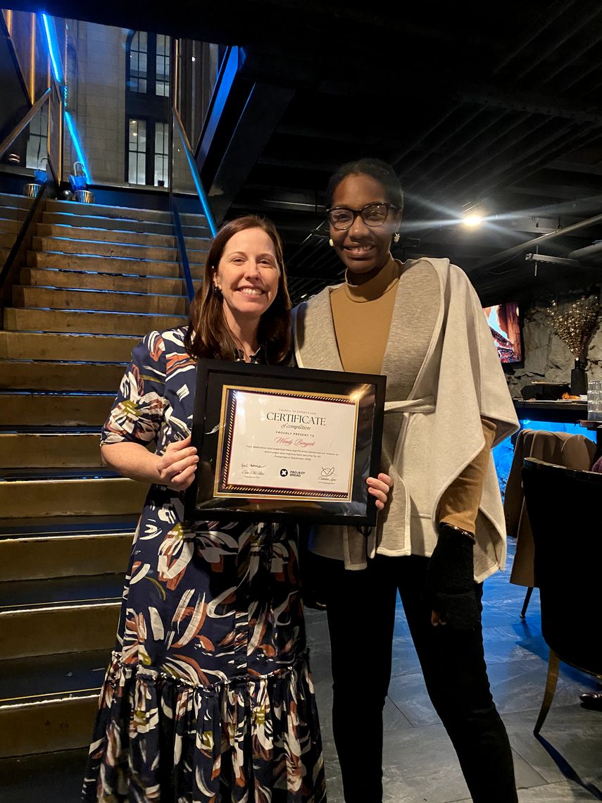 Wendy Bongjoh attends the Council of Experts celebration.