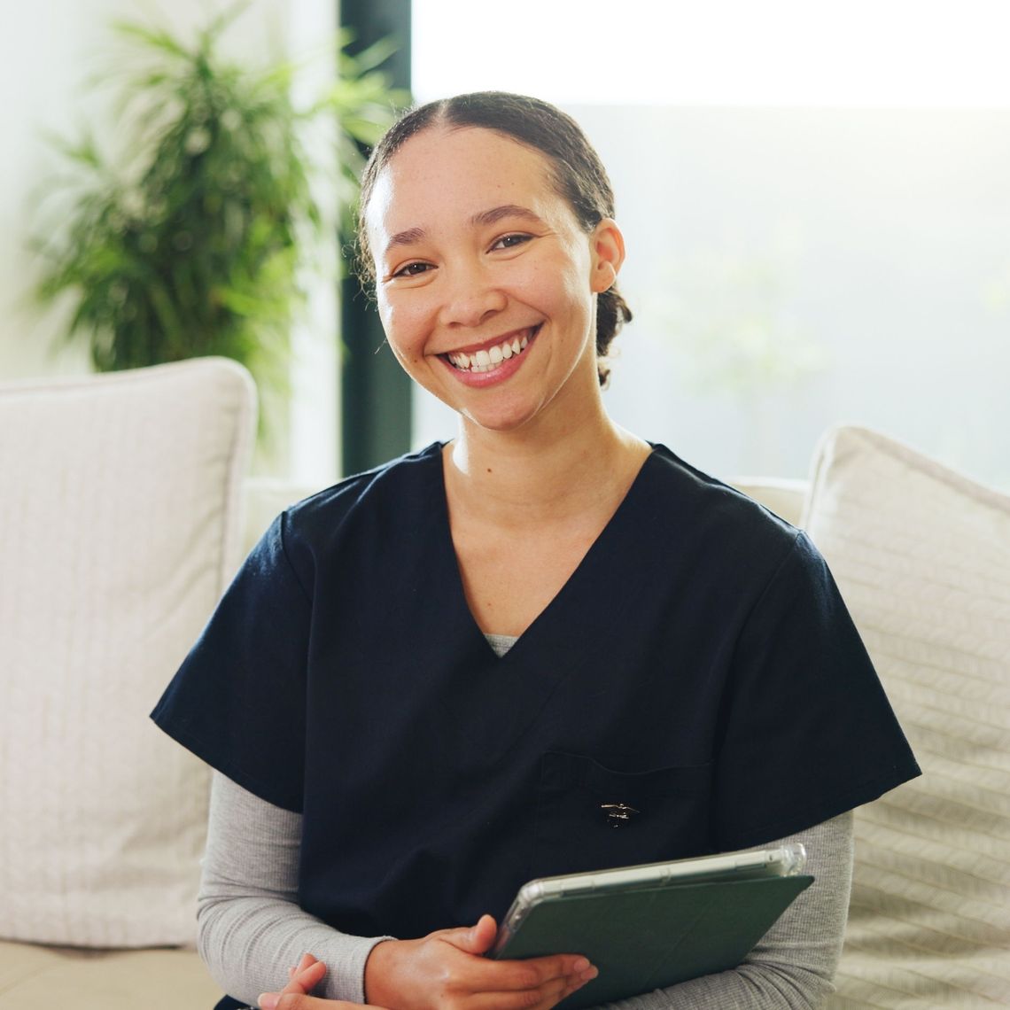smiling nutrition counselor