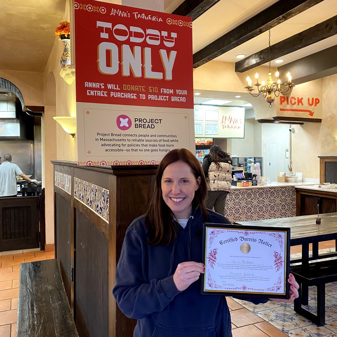 Anna's Taqueria Walk for Hunger fundraiser.